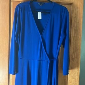 Banana Republic Tall Royal Blue Wrap Dress 💙